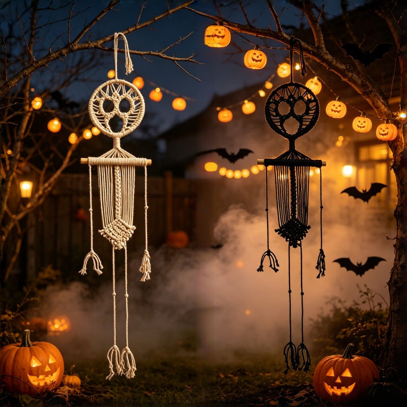 Noctis™ - Hand-Knotted Skeleton Wall Art Set