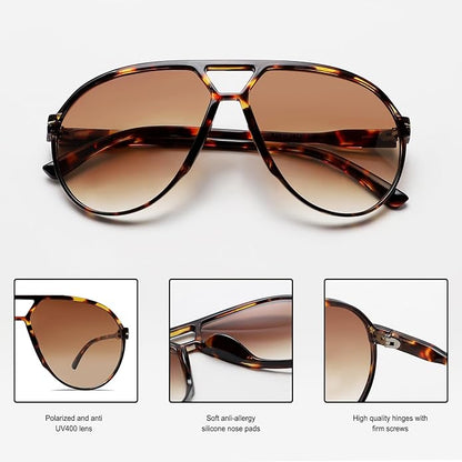 Amare™ - Timeless Square Aviator For All-Day Comfort