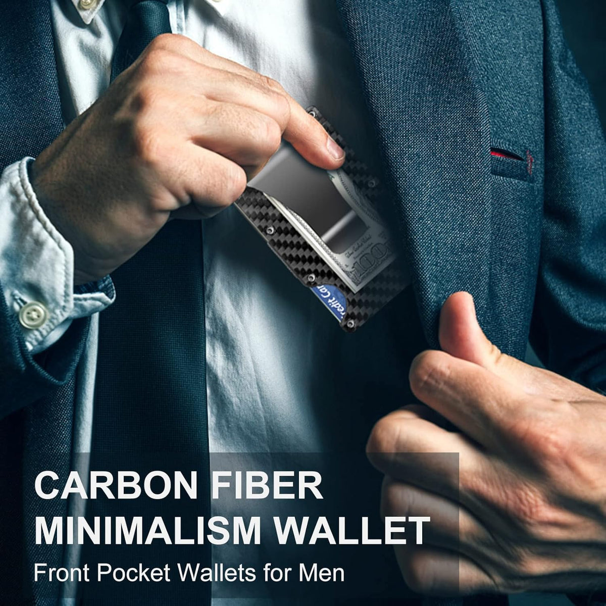 CarbonVault™ - Slim Front-Pocket Wallet With RFID Protection