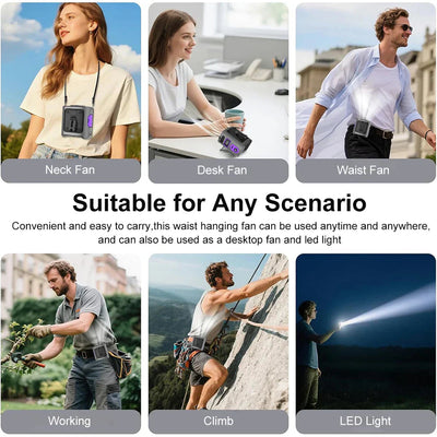 Breevo™ - Hands-Free Cooling with Power Bank
