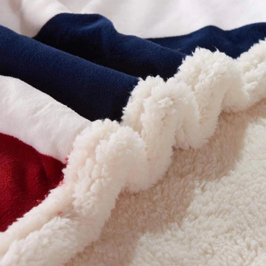 Harbor™ - Soft Stars-and-Stripes Throw for Couch and Camp
