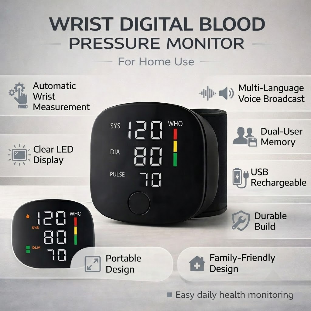 Cardely™ - One-Touch Wrist Readings for Home Use