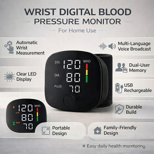 Cardely™ - One-Touch Wrist Readings for Home Use