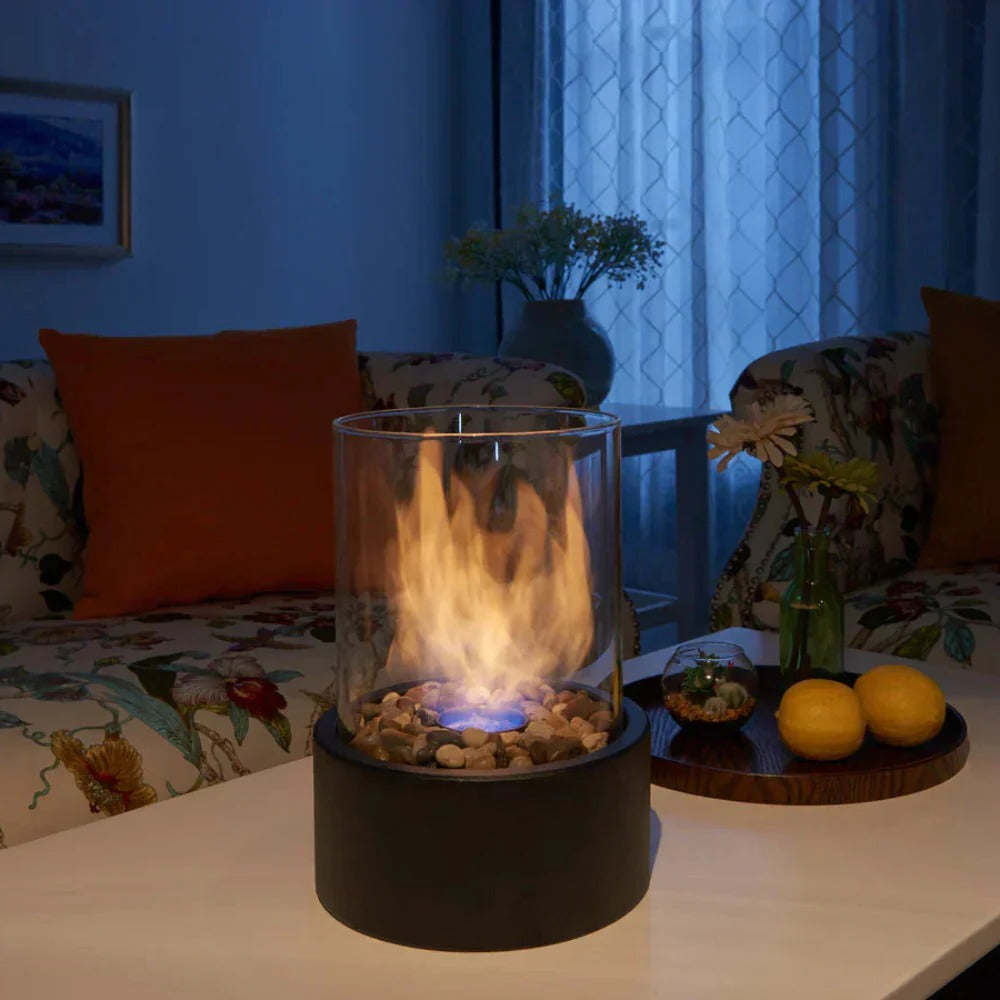 Aureli™ - Portable Glass Tabletop Flame for Intimate Rooms