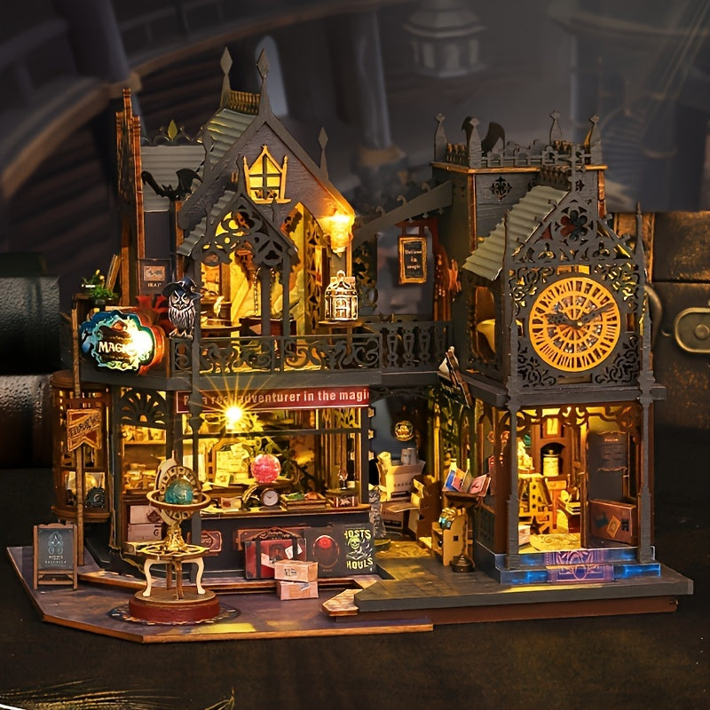 Librio™ - Detailed Puzzle House with Warm Glow