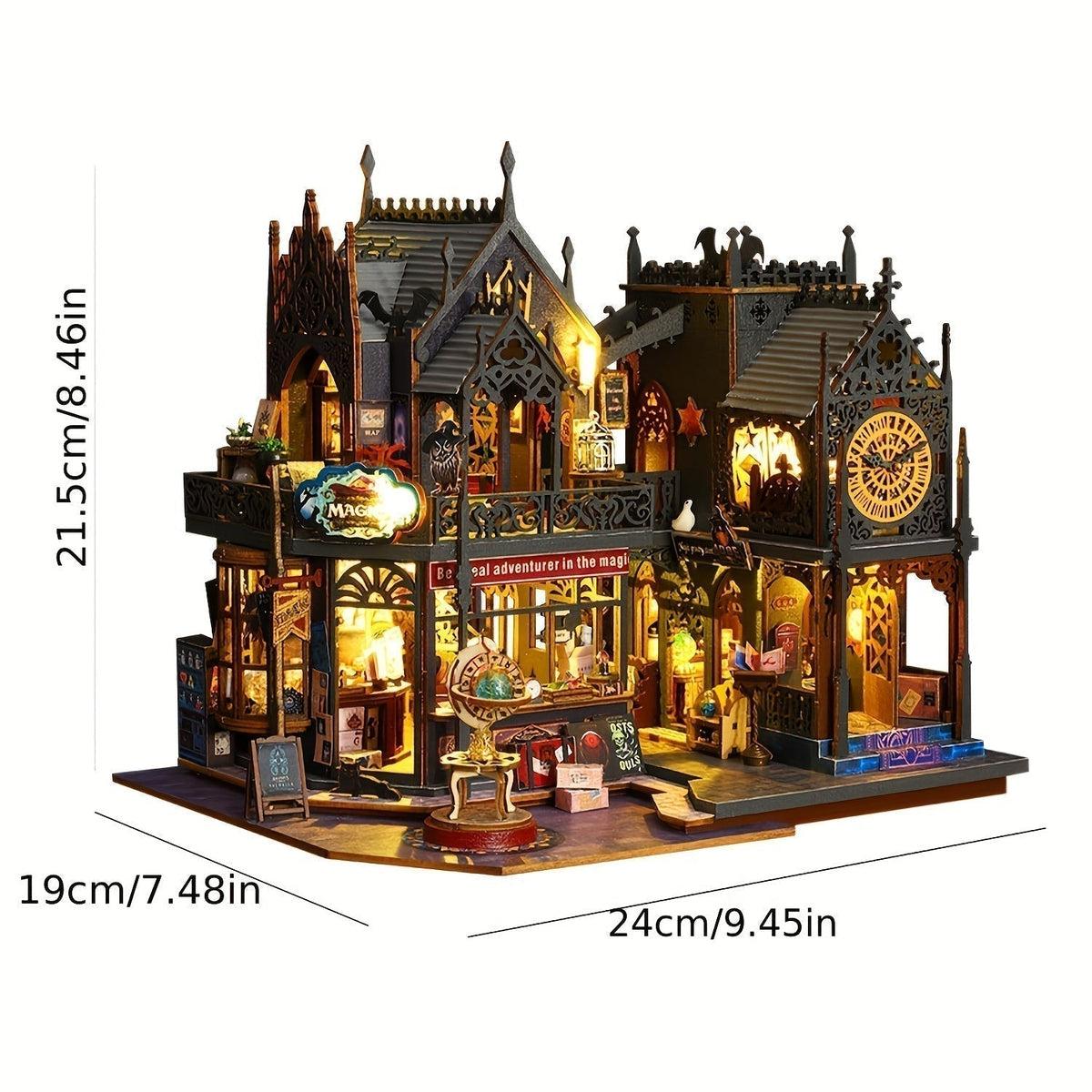 Librio™ - Detailed Puzzle House with Warm Glow