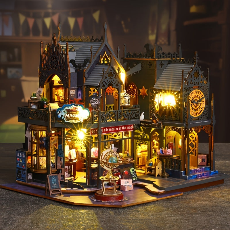 Librio™ - Detailed Puzzle House with Warm Glow