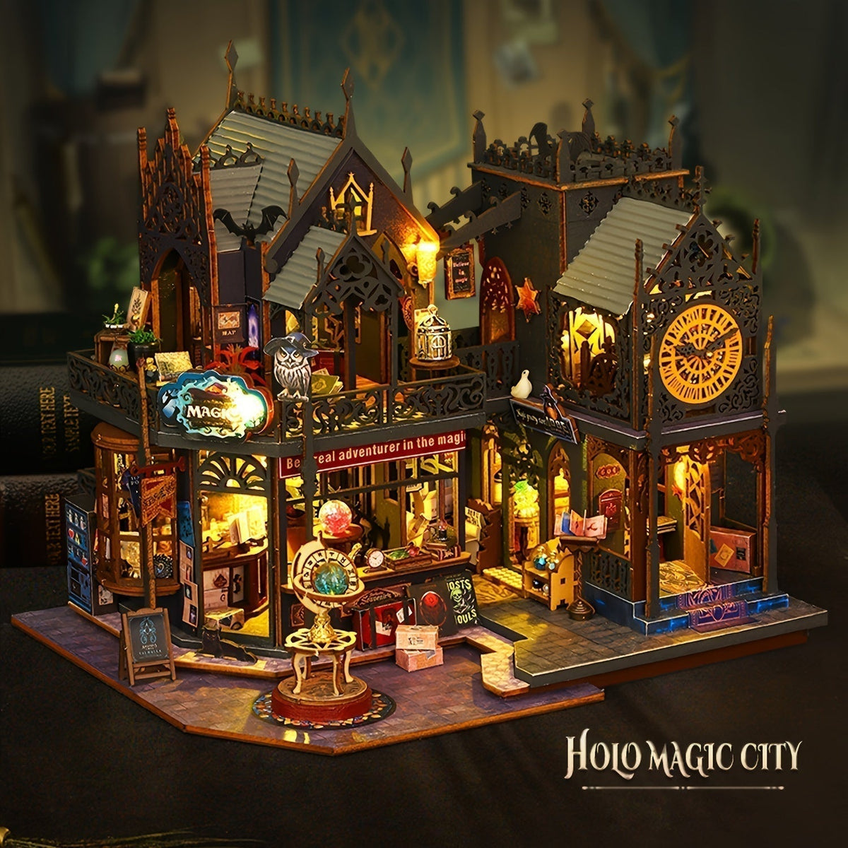 Librio™ - Detailed Puzzle House with Warm Glow