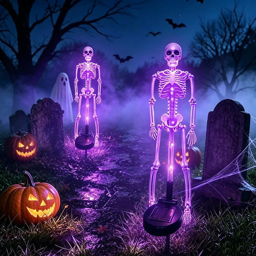 Noctis™ - Dual Solar Skeleton Stakes for Garden Glow