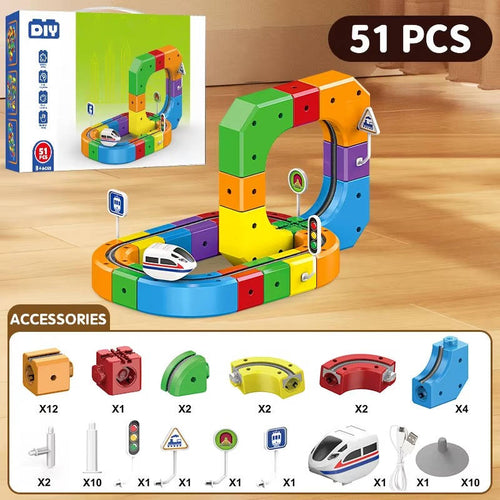 Traxio™ - Modular Magnetic Train Play for Curious Kids