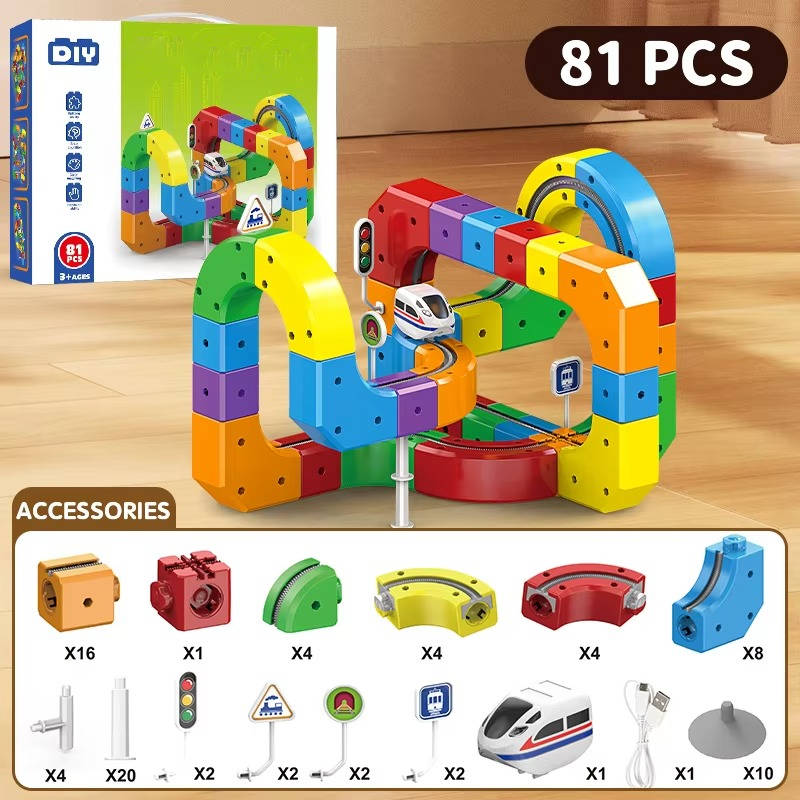 Traxio™ - Modular Magnetic Train Play for Curious Kids
