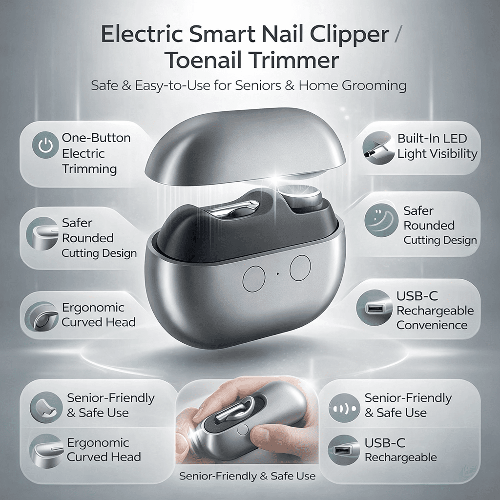 Clipo™ - Effortless One-Button Trims for Fingers and Toes