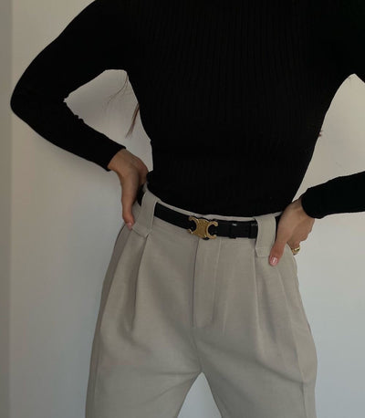 Marcen™ - Slim Vintage Vegan Belt for Everyday Wear