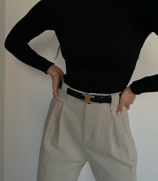 Marcen™ - Slim Vintage Vegan Belt for Everyday Wear