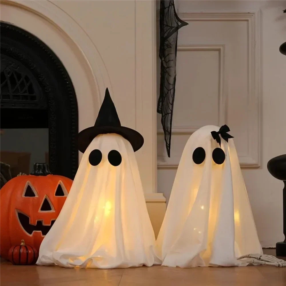 Noctis™ - Two Freestanding Shelf Ghost Figurines