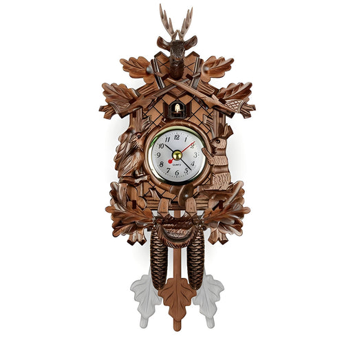 Echowood™ - Handcrafted Cuckoo Clock With Gentle Pendulum Motion
